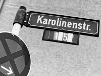 Steinhammerstr. Fotoserie Teil Karolinenstr. Schild