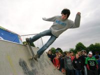 Danny Darkslide beim Contest auf der Pipe