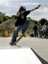 Danny Darkslide beim Contest auf der Rampe